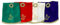 Holyart Copri pisside Calice spiga Croce Ricamato, Verde