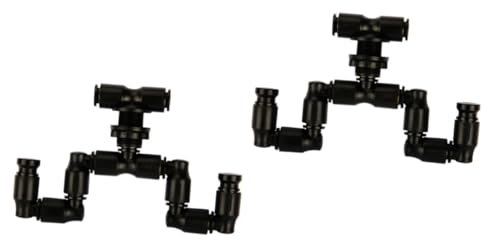 SEWOART 2St Kühldüse für Reptilien waschbare Spray Reptilien Sprühdüse sprühnebel kletterndes Haustier zweiköpfige Tiere schleichtiere für Reptilien Kühldüse für Haustiere Black