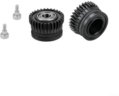 Enhanced Performance Dual Gear Extruder Kit für Ender 3 V3 und für K1 Modelle All Metal Filament Drive Solution (schwarz)
