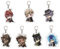 SUJEBRAN 7 Twisted Wonderlands Schlüsselanhänger Spiel Figur Key Chain Twisted Wonderlands Tasche Dekorationen