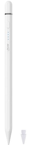 InLine Stylet 55468W pour Apple iPad 2018-2025, Pencil 2ème génération, Reconnaissance d'inclinaison et de Paume, Batterie USB-C, pour Apple iPad 2025/Air 11/Air 13 Blanc