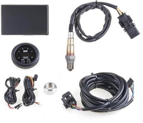 Fozriybefy Messkit für das Luft-Kraftstoff-Verhältnis, LSUs 4.9-Sensor, 2-1/16 52 mm Breitband-UEGO-Digital-AFR-Sauerstoffsensor 06J90626