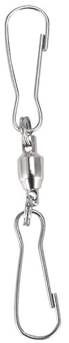 Kueohse 8 Pack Double Clip Swivel Hooks for Wind Spinners, Windsock, Bird Feeders, Wind Chimes Crystal Twisters Party