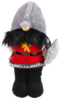 SLXLYH Piraten-/Ritter-Thema, Rudolphen-Puppe, elegant, stehend, gesichtslos, Zwerge, Skulptur, Dekorationen für Fenster
