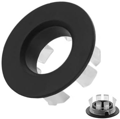 Sink Overflow Cover, Sink Overflow Ring Overflow Sink Hole Cover, Round Basin Overflow Trim for Sink Hole with 22-24 mm Opening, Bathroom Bath Sink Overflow Cover