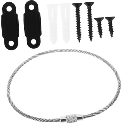 Baby Proofing Furniture Wall Anchor Kit with Stainless Steel Hardware | Prevents Tipping, Easy Installation, for Tv Stands and Bookcases, Hardware Pack Included, Homeowners