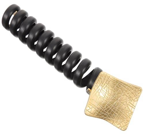 Schwarzes Spiral Haarseil aus Kunststoff und Metall für Damen