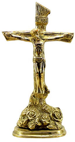 StonKraft Messing Heilige Statue von Jesus Christus – Jesus Kreuz – Idol Statue Skulptur – 20,3 cm Zoll - Lord Jesus Christ on Holy Cross