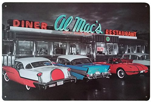 WINOMO Enseignes Métal Murale Plaque Affiche Vintage Café Bar Pub Décor