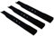 Lot de 3 lames de tracteur à gazon 35 cm pour Husqvarna RIDER 970, 950, 15H / 5067515-01, 5310050-10, 5354203-01