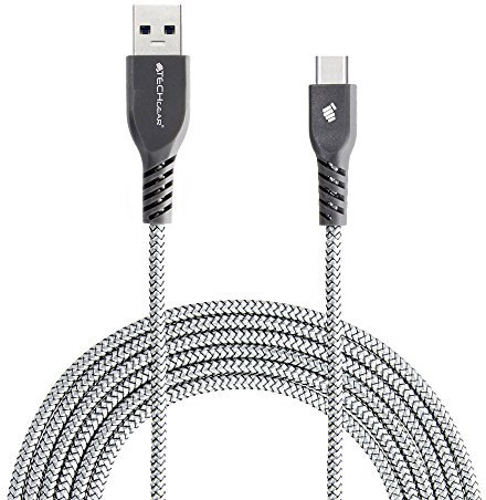 TECHGEAR USB C Cavo Caricabatterie (2 m) per dispositivi USB tipo C Samsung Tab A8 10.5, Tab A7 Lite 2021, Tab A7 10.4, Tab S7 FE/Plus, Tab S8, Tab S6 Lite, Tablet Lenovo Tab P11 Plus, M10/Plus