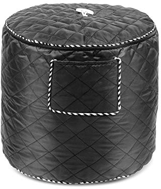 Air Fryer Cover Also for 6 Quart Instant Pot and Electric Pressure Cooker with Pocket, Dust-Proof Cover for Electric Appliance (Black)