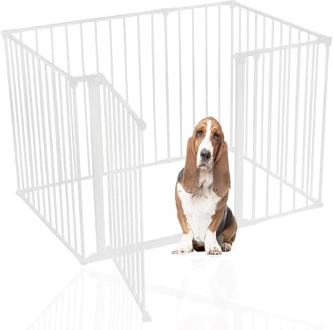 Bettacare Pet Pen, 72cm x 105cm, White, 70cm High, Dog Pen for Pets, Dogs and Puppies, Dog Playpen suitable for Indoor and Outdoor use, Easy Installation
