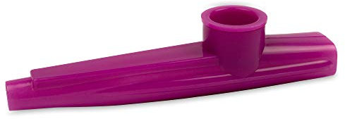 CASCHA 1x hochwertiges Kazoo Lila I lustiges Musik-Instrument für Kinder & Erwachsene - aus robustem Kunststoff I klein & leicht - ideal als Begleit- & Effekt-Instrument I Membranophon Lila 1 Stück