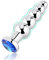 Roluck plug anal con perlas de metal con 5 bolas paso a paso joya plug anal consolador anal juguete sexual para mujer hombre, Azul