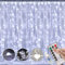 LED Curtain Lights, Window Curtain Fairy Twinkle Lights 3mx3m 300leds USB Operated 8 Modes Icicle LED String Lights with Remote & Timer for Indoor Xmas Party Home Garden Decoration(Cool White)