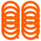 Spesh 10 Pcs Jar Seals Replacement 93x68mm Silicone Sealing Gaskets Airtight Rubber Seal Rings for Clip Top Jars 0.35/0.5/1/1.5/2 Litre(Orange)