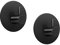LJLink Lot de 2 porte-serviettes autocollants en acier inoxydable pour salle de bain, cuisine, chambre à coucher, bureau - Noir Rond