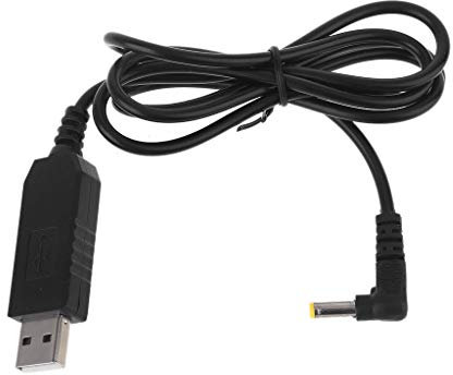 Amsixo SHOTAY Universal USB 5V to 12V 4.0x1.7mm Power Supply Converter Cable for Dot 3rd Bluetooth Speaker Router LED Strip Light and more