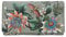 Anuschka Trifold Brieftasche aus Leder mit RFID-Schutz, handbemalt - Floral Passion