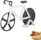 Fahrrad-Pizzaschneider Pizzaschneider, Pizzaschneider aus antihaftbeschichtetem Edelstahl, interessanter Fahrrad Pizzaschneider, Pizzaschneider mit scharfem Schneidrad, kann Pizza und Crpes schneiden