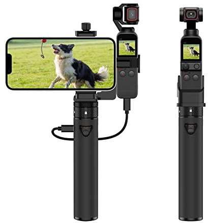 Smatree DJI Osmo Pocket 2 Ladegerät Power Stick,5000mAh Schnellladung,Kompatibel für DJI Osmo Pocket 2 & Osmo Pocket 1,Batteriegriff mit 1/4 '' Schraubanschluss