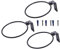 SJDWDX Confezione da 3 anelli porta piante, 20 cm, colore nero, da appendere alla parete, supporto per piante in metallo, per interni ed esterni, decorazione domestica