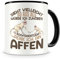 Samunshi® Affen Tasse mit Spruch Sieht vielleicht so aus Affen Geschenk für Affen Fans Kaffeetasse Lustige Tassen zum Geburtstag 300ml