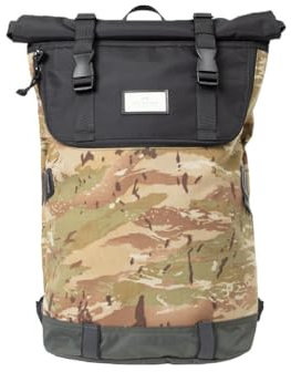 Doughnut CHRISTOPHER Rucksack Unisex 18L mit Laptopfach I Studenten-Rucksack funktionell & handgefertigt I ideal als Reise-Rucksack oder leichter City-Rucksack I Daypack in Black x Army
