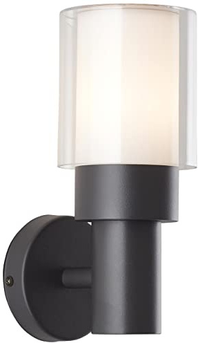 BRILLIANT Lampe, Arthus Außenwandleuchte stehend anthrazit, 1x A60, E27, 18W, IP-Schutzart: 44 - spritzwassergeschützt
