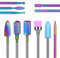 URAQT Bits für Elektrische Nagelfräser, 11 Stück Wolframcarbid Nagelfeile Bits, Nagelbohrer Bits für Nagel Gel, Acryl Nagel, Maniküre Pediküre & Home Verwenden
