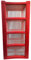 4 Drawer Large Plastic Storage Drawer Tower Perfect for Schools, Offices and Children's Toys Storage Solution (Red)
