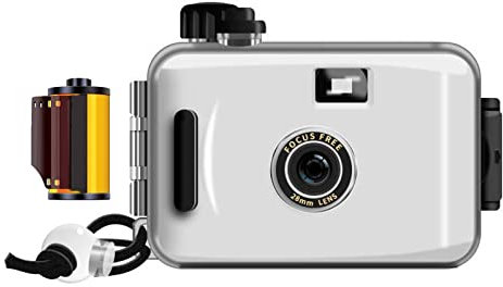 Hojo Disposable Camera Single Use Film Camera/Reusable 35mm Film Camera,One time Imaging,5m Waterproof,Retro Style Film Camera Multipack (Basic+35mmFlim 36exp, WhiteA)
