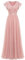 Dressystar Robe de Soirée Femme Élegante Cocktail Longue pour Cérémonie Mariage en Mousseline de Soie Blush L