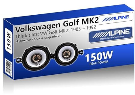 Golf MK2 Speaker upgrade Front Dash Alpine car speakers 3.5 87mm 150W