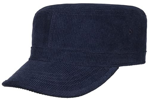 Lipodo Cotton Cord Army Cap Verstellbare Baumwollcap Unisex Herbst Winter dunkelblau One Size