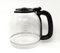Glaskanne kompatibel mit Grundig KM 6330 Red Sense Kaffeemaschine Ersatzkanne 1,8 l 12 Tassen Glas mit Deckel schwarz transparenter Griff Tropf-Stopp Skala für Filterkaffee