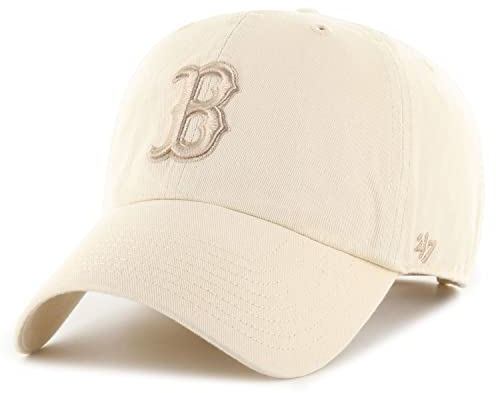 '47 Brand Strapback Cap - CLEAN UP Boston Red Sox Natural