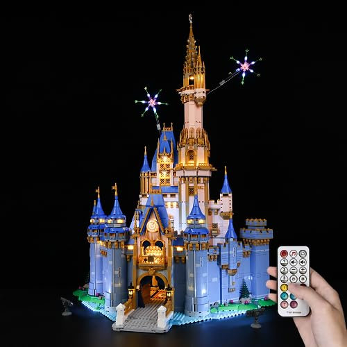 Kyglaring LED-Beleuchtungsset für Lego-43222 Disney-Schlossbaukasten - für Lego-Bauklötze Modell - Nicht im Lieferumfang enthalten Das Modellset (RC-Version)