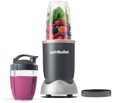 Nutribullet Licuadora personal para batidos, batidos, preparación de alimentos y mezcla congelada, 24 onzas, 600 W, gris, (NBR-0601)