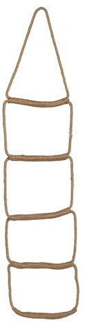 NKlaus scala pensile in iuta 5 gradini 170x37,5cm corda scala decorazione corda 14962