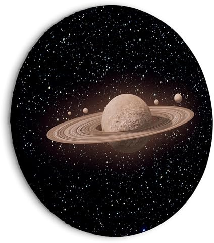 murando - Leinwandbild Sternen, Sonnensystem, 40x40 cm, 1-teilig, modern | Hochwertige Leinwand, sofort aufhängbar, ideal fürs Wohn- oder Schlafzimmer, wasserfest und lichtecht, langlebig, stilvoll