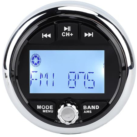 Marine-Stereoanlagen, Marine-Radio, 12 V, Aluminiumlegierung, staubdicht, wasserdicht, verlustfreier Musik-Digital-Media-MP5-Player für Yachten, Wohnmobile, Boote
