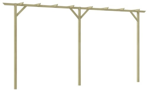 Camerina Pergolato da Giardino 400x40x205 cm in Legno,Pergola Esterno Giardino,Pergolati da Giardino,Decorazioni per Il Giardino(SPU:41664)