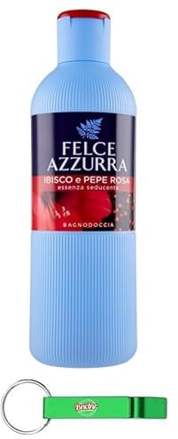 Felce Azzurra Bagnodoccia Ibisco e Pepe Rosa Body Biancheria Da Doccia Gel Ibisco e Pepe Rosa Fragranza Inconfondibile 650ml + Portachiavi Beni Culinari