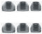 6 almohadillas de silicona para auriculares WI-C400 WI-C300 C300 C400 S/M/L (gris transparente)