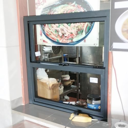 Ventana Ventanas Correderas Ventana De Servicio Para Restaurante, Ventanas Para Cobertizos Pequeños, Ventana Corrediza Vertical Comercial Para Cocina, Camión De Comida, Carrito De Refrigerio Móvil, Re