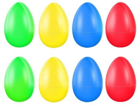 GXGM 8 Stück Musikinstrument Egg Shaker,Eier Maracas Eier Shaker,Schütteleier für Kinder,für Musikalische Früherziehung Party - 4 Farben
