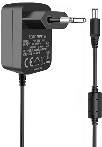 9V AC zu DC Netzadapter für Crosley Plattenspieler | für Crosley Cruiser Portable Turntable Plattenspieler I II III Serie CR8005A CR221CR8005C(Nicht Kompatibel mit 5V 12V)