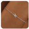 RMMD Armband Damen Mädchen Silber, 18K Weißgold Vergoldete Buchstaben Armband Armbänder Damen Personalisiert Armband mit Buchstaben N Armband Schmuck Damen Geschenke für Frauen Teenager